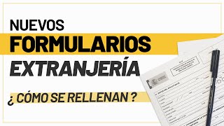 Cómo rellenar los nuevos formularios de extranjería [upl. by Waki]