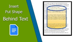 How to Insert Put Shapes Behind Text on Google Docs [upl. by Atterahs]