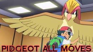 Pidgeot All Attacks amp Moves Pokemon [upl. by Bethesda]