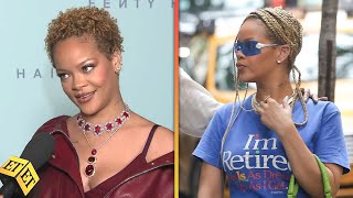 Rihanna Explains Being Retired as She Teases R9 and More Babies Exclusive [upl. by Revlis]