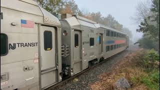 Week of 1016 at Hackettstown with NJT 4100 MNCR 4910 MultiLevel Trains and an Undercutter Train [upl. by Notnilk]