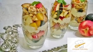 تحلية سهلة و راقية و سريعة التحضير  dessert verrine facile et simple [upl. by Delahk]