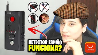 DETECTOR ESPIÃO DE CÂMERA ESCONDIDA ESCUTAS e GPS CC308 REVIEW COMPLETO [upl. by Atnoid]