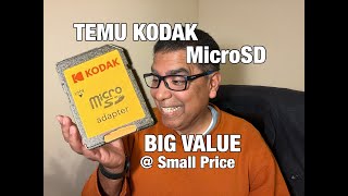 Review of Kodak V30 rated 128GB MicroSD Card from Temu [upl. by Ahsekat968]