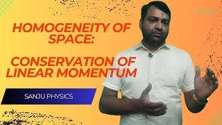 LEC 23 Symmetry and conservation law Homogeneity of space [upl. by Nonnahsal]