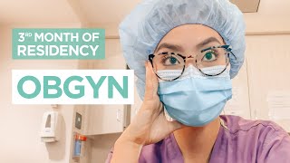 OBGYN resident day in the life on the LABOR amp DELIVERY unit  intern year [upl. by Wordoow]