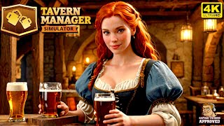 Tavern Manager Simulator 🍻 Demo FR 4K JOUVRE UNE TAVERNE MEDIEVAL [upl. by Seraphina]