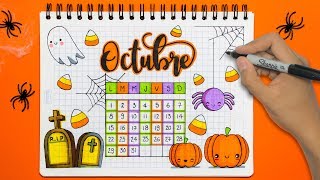 DIY Haz tu Calendario de OCTUBRE HALLOWEEN [upl. by Nylisoj]