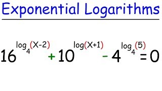 Exponential Logarithmic Equations [upl. by Notsecnirp]