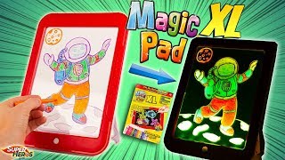 Magic PAD XL On dessine avec la lumière tablette lumineuse magique Best Of Toys [upl. by Anawahs]