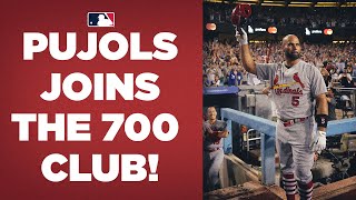 HISTORY Albert Pujols becomes just the FOURTH member of the 700 home run club [upl. by Chassin]