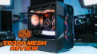 This case CANT BE This Cold Can it Cooler Master TD300 Mesh MATX PC Case Review [upl. by Adoh545]