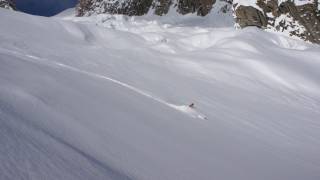 Petit Envers du Plan Aiguille du Midi Le Montenvers Chamonix montBlanc ski hors pistes montagne [upl. by Rivard]