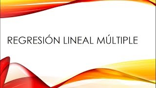 Regresion lineal multiple Rstudio [upl. by Boyd418]