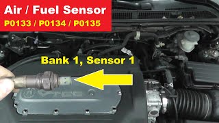 How To Test and Replace An Air Fuel Sensor P0133 P0134 P0135  Bank 1 Sensor 1 [upl. by Rhine]