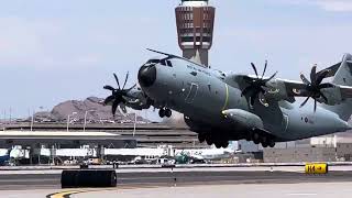 Airbus A400M takeoff at phx [upl. by Torey137]