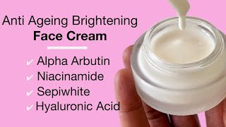 Anti Ageing Face Cream With Alpha Arbutin Sepiwhite Niacinamide Hyaluronic Acid Advanced Formula [upl. by Ecirtnom]