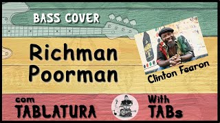 Clinton Fearon  Richman Poorman Bass Cover with Tab [upl. by Nnazus440]