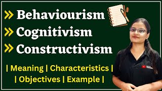 Behaviourism  Cognitivism  Constructivism  Child Development and Pedagogy CDP [upl. by Eerej]