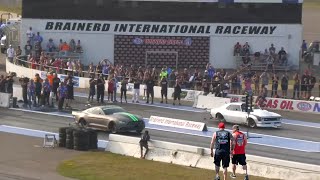 Street Outlaws 2023 No prep Kings Brainerd International Raceway  NPK 6 Great round 1 [upl. by Ueihttam]