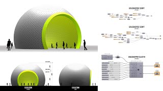 Parametric Architecture Tutorial  Dome form Development using Rhino 8 amp Grasshopper [upl. by Najib]