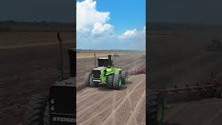 Steiger tractors plowing at Renner stock farms in Belleville Illinois steiger rennerstockfarms [upl. by Annasoh]