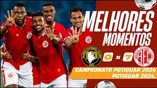 Globo vs AméricaRN  Melhores Momentos  2ª Rodada  Campeonato Potiguar 2024  Potiguar 2024 [upl. by Hartill]