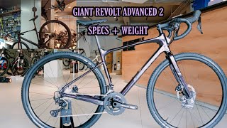 2021 GIANT REVOLT ADVANCED 2 SPECS  WEIGHT [upl. by Arimas]