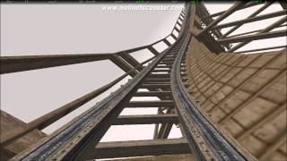 The Bandit  Movie Park Germany  3D Simulation [upl. by Yartnod]