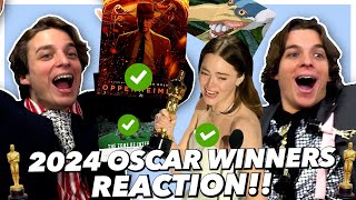 2024 Oscar Winners REACTION [upl. by Acinoed]