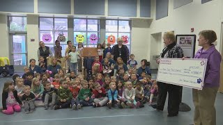 Swedish Americans therapy dog program donates 3K to childrens center [upl. by Blasien739]