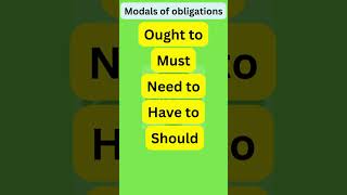 Modals of obligations  Basic English Grammar shorts [upl. by Hirst153]