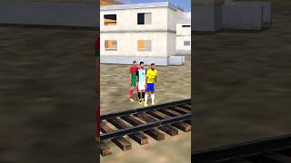 help ronaldo for crossing rail road🪜✅ shorts trendingshorts [upl. by Nyrok]