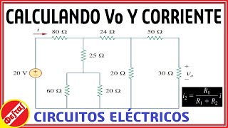 Hallando corriente y voltaje en circuitoUso del principio de división de corrienteProbl236 Sadiku [upl. by Tillion483]