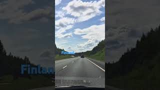 The route from Tampere to Helsinki Finland relaxing مسیر ما از شهر تامپره فنلاند به طرف هیلسنکی [upl. by Valerye253]