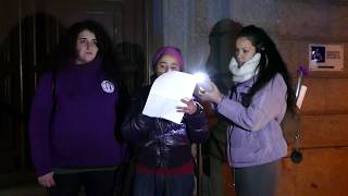 Manifiesto en la manifestación feminista en Ávila [upl. by Solley]