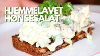 Cremet hønsesalat  kyllingesalat m asparges bladselleri amp sprød bacon  Opskrift  195 [upl. by Fidelis635]