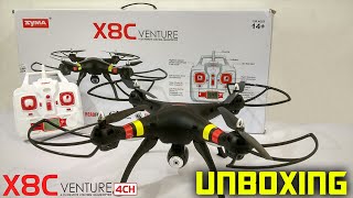 Syma X8C Venture Best Cheap Drone Unboxing  Giveaway [upl. by Johen]