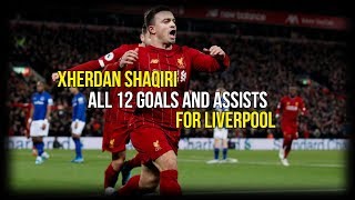 Xherdan Shaqiri  All 12 Goals and Assists for Liverpool [upl. by Adiehsar]