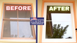 Removing Old Wood Window amp Installing Vinyl Replacement Window Step By Step [upl. by Nylaehs942]