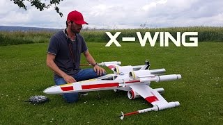 STAR WARS XWING twin EDF scratch build RC airplane [upl. by Garrott]