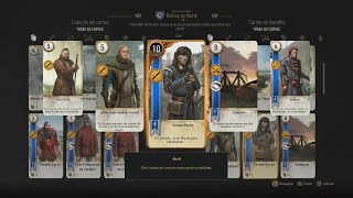 The Witcher 3  Cartas de Gwent quotVernon Rochequot Herói  Reinos do Norte  quotEredinquot Líder [upl. by Phemia]