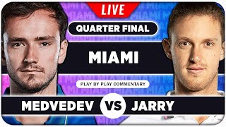 MEDVEDEV vs JARRY • ATP Miami Open 2024 QF • LIVE Tennis PlaybyPlay Stream [upl. by Aiel]