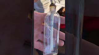 200yearold message in a bottle left by archaeologist discovered in France archaeologynews news [upl. by Aerdnna976]