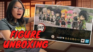 Demon Slayer Unboxing Figuarts Mini Hashira Meeting Set Collection [upl. by Seltzer]