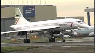 British Airways Supersonic Concorde at Heathrow [upl. by Gasper]