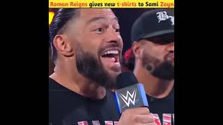 Reigns rewards Zayn during The Bloodlines Acknowledgement Ceremony shorts wwe [upl. by Aihsemak]