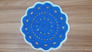 Crochet Placemat Tutorial  Crochet Placemat Patterns for Beginners [upl. by Aiceila]