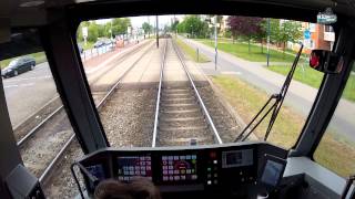 Führerstandmitfahrt in Rostock Tram Cabride [upl. by Eilegna]