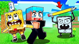 Helping SpongeBob To Survive In Minecraft [upl. by Frodeen202]